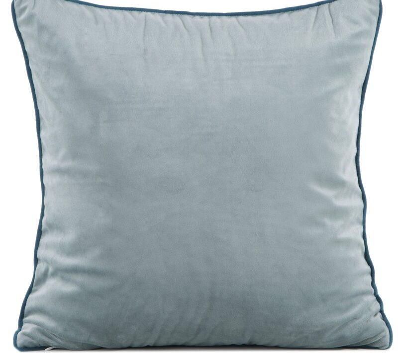 Poszewka velvet Gaja szałwiowa 60 x 60 cm – miękka w dotyku
