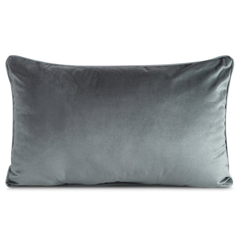 Poszewka velvet Gaja grafitowa 30 x 50 cm – dodaje przytulności