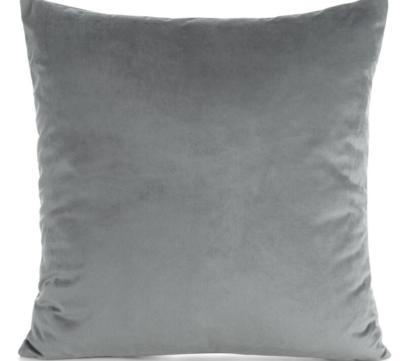 Poszewka velvet grafitowa 45 x 45 cm – miękka i trwała