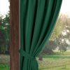 Zasłona gotowa Garden ciemnozielona 155 X 200 cm – wodoodporna na taras