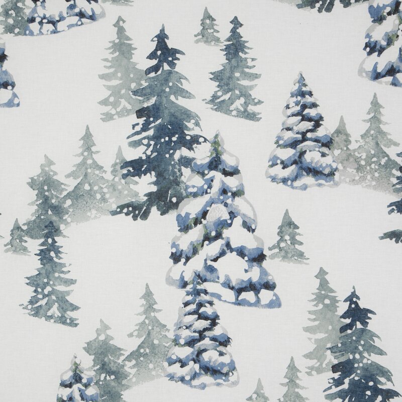 Pościel świąteczna Natal biała 160 x 200 cm – 100% bawełna
