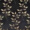 Narzuta welwetowa BLINK 2 czarna 220 X 240 CM – aksamitna w dotyku