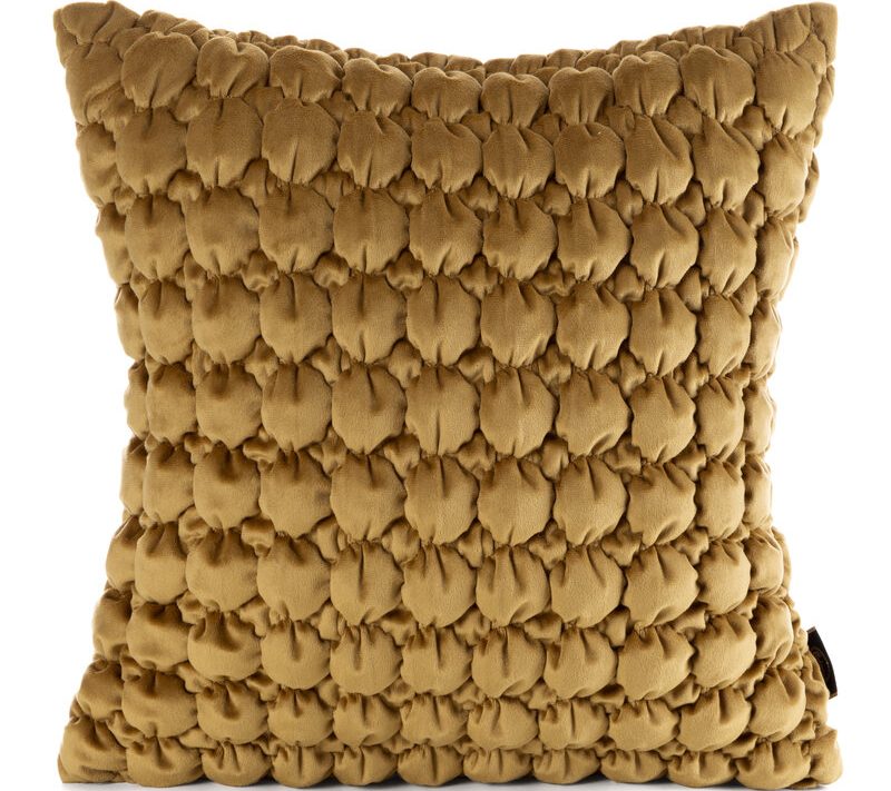 Poszewka velvet musztardowa 45 x 45 cm – doda przytulności