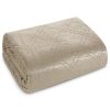 Narzuta Velvet beżowa 200 x 220 cm – dodaje przytulności