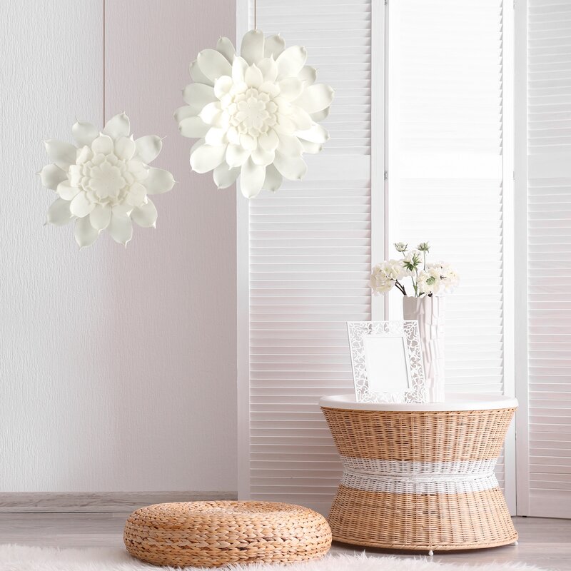 KWIAT FLORE 731 O 8 CM BIAŁY
