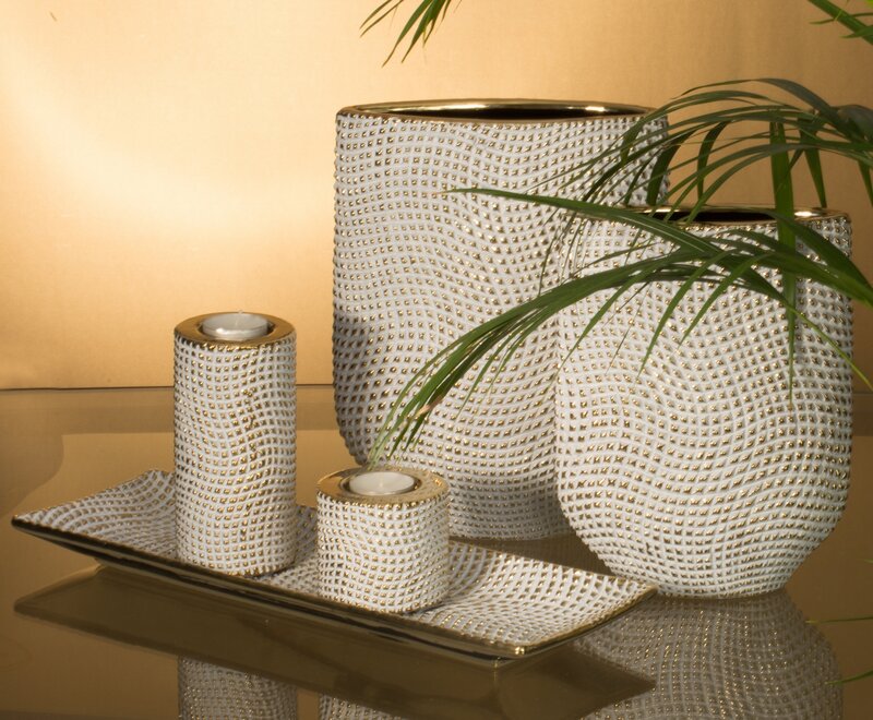 Patera ceramiczna Verda biała 35 x 20 x 4 cm – idealna na owoce