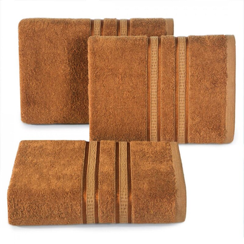 Ręcznik Mila jasnobrązowy 50 x 90 cm – miękki i chłonny