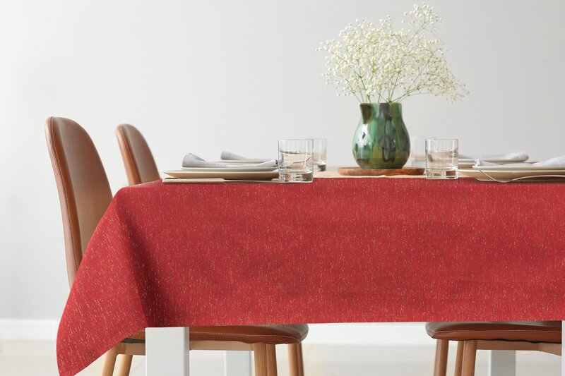 OBRUS LISE 140 X 220 CM CZERWONY