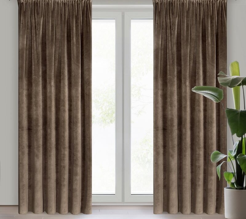 Zasłona gotowa Villa brązowa 140 x 270 cm – zaciemnia pomieszczenie