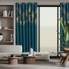 ZASŁONA GOTOWA HARMONY 140 X 250 CM CIEMNOTURKUSOWY