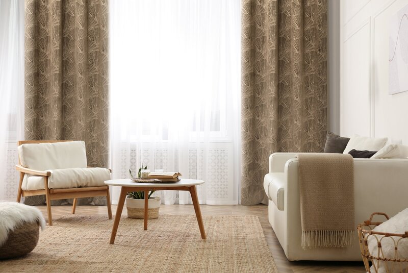 Zasłona welwetowa Goja brązowa 140 X 250 cm – miękka i zaciemniająca