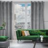 Zasłona gotowa welwetowa LILI szara 140 X 250 cm – miękka w dotyku