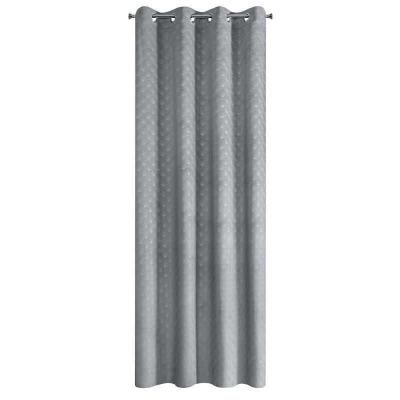 Zasłona gotowa welwet stalowa 140 x 250 cm – zaciemnia pomieszczenie