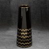 Wazon ceramiczny Thea1 czarny 12 x 30 cm – na susze i kwiaty
