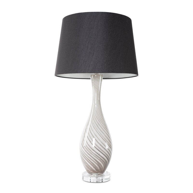 Lampa stojąca Megi czarna O 32 x 73 cm – subtelne doświetlenie