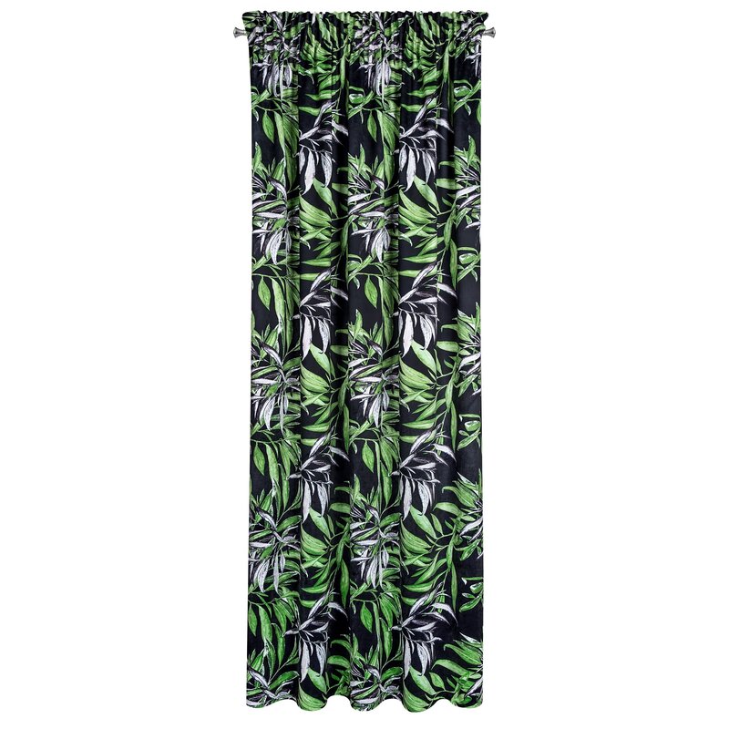 Zasłona gotowa Zoja czarna 140 X 270 CM – z miękkiego welwetu