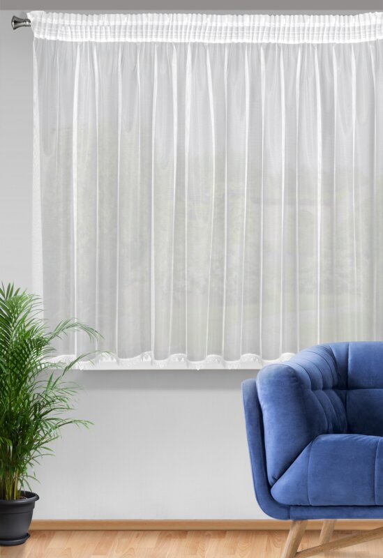 FIRANA GOTOWA MAYA NA TAŚMIE 300 X 145 CM BIAŁY