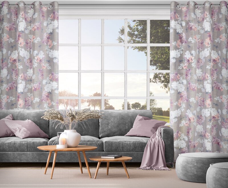 Zasłona gotowa etamina srebrna 140 x 250 cm – subtelnie filtruje światło