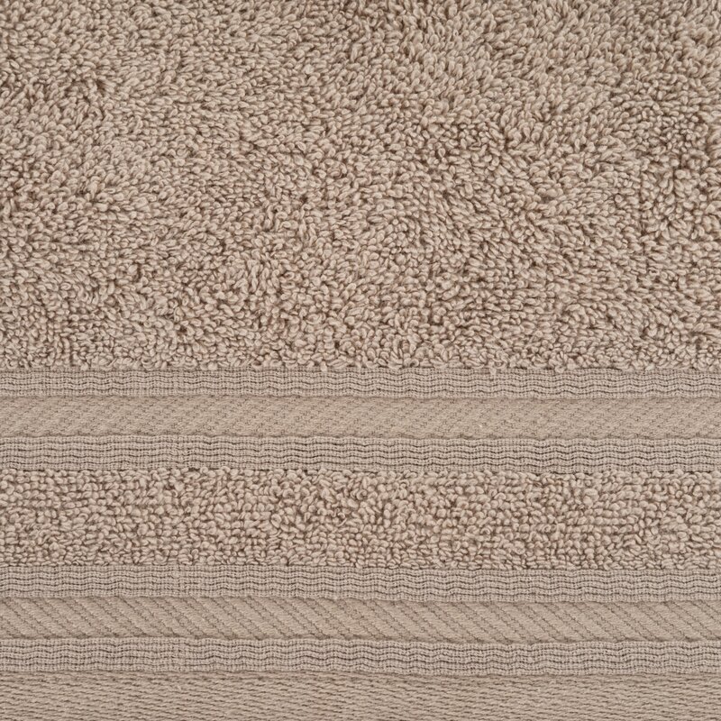 Ręcznik kąpielowy KELY bawełniany beżowy taupe 50x90 cm – miękki i chłonny
