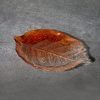 SZKLANA PATERA DEKORACYJNA SAVA (01) 21 X 14 X 2 CM POMARAŃCZOWY