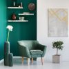Wazon ceramiczny Rea zielony fi 16 x 34 cm – na suche i kwiaty