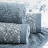Ręcznik kąpielowy 50X90 cm bawełniany kolor niebieski 530 g/m2 PALERMO – miękki i chłonny