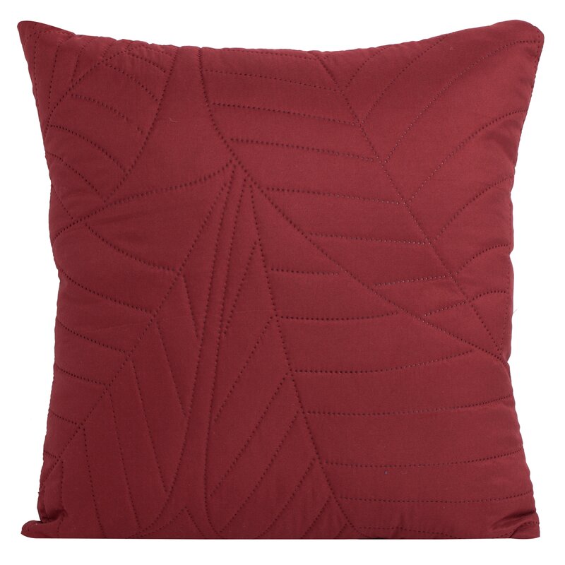 Poszewka microfibra bordowa 40 x 40 cm – doda przytulności
