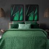 Narzuta Velvet LC/SALVIA7 ciemnozielona 280x260 cm – wprowadza luksus