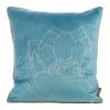 Poszewka welwetowa LC/LOTOS8 turkusowa 45x45 cm – wprowadza spokój