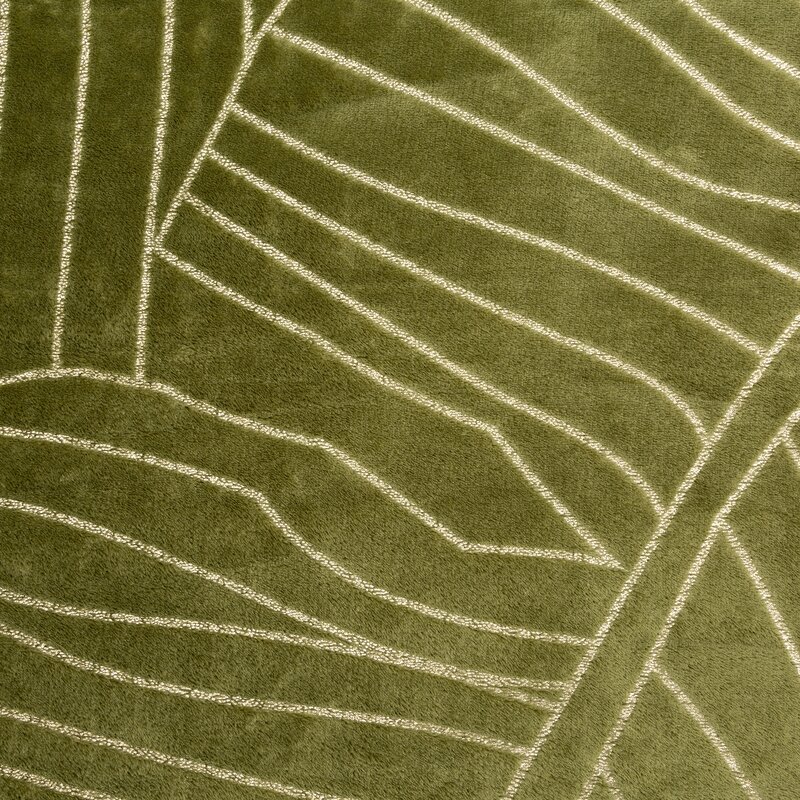 Koc flano Luna oliwkowy 150 x 200 cm – miękki i ciepły