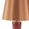 Lampa stołowa Elda ceglasta fi 35 x 75 cm – tworzy ciepłą atmosferę