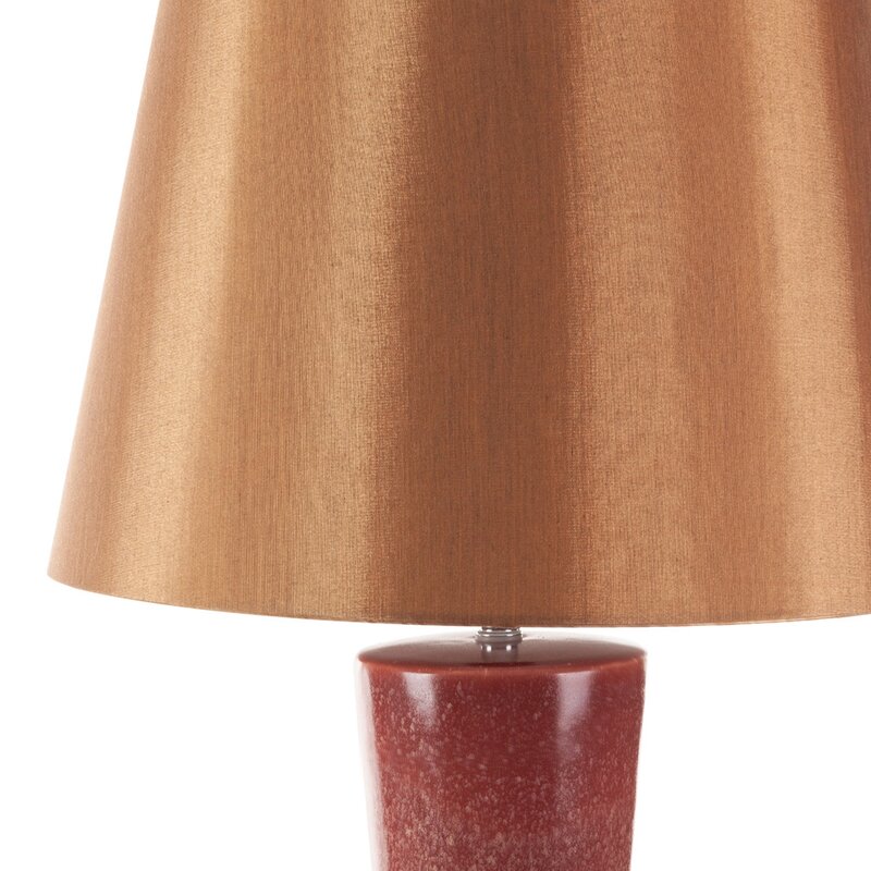Lampa stołowa Elda ceglasta fi 35 x 75 cm – tworzy ciepłą atmosferę
