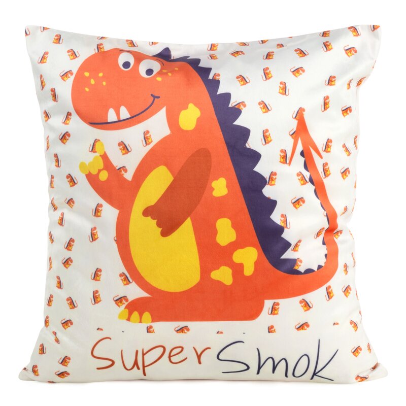 Poszewka SuperSmok biała 45 x 45 cm – rozjaśni pokój dziecka