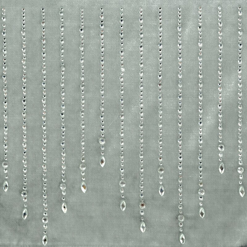 Obrus glamour srebrny 35 x 140 cm – łatwy w czyszczeniu