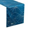 Obrus błyszczący Blink 18 granatowy 35 x 180 cm – doda blasku stołu