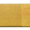 Ręcznik welurowy Lucy musztardowy 50 x 90 cm – miękki i chłonny