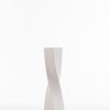 Wazon ceramiczny RISO kremowy 9 x 9 x 39 cm – na suszone kwiaty