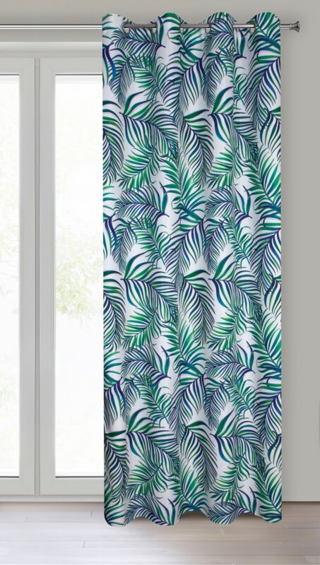 Zasłona gotowa Palms biała 140 x 250 cm – wprowadza świeżość