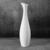 Wazon ceramiczny Riso biały fi 15 x 60 cm – na susze i kwiaty