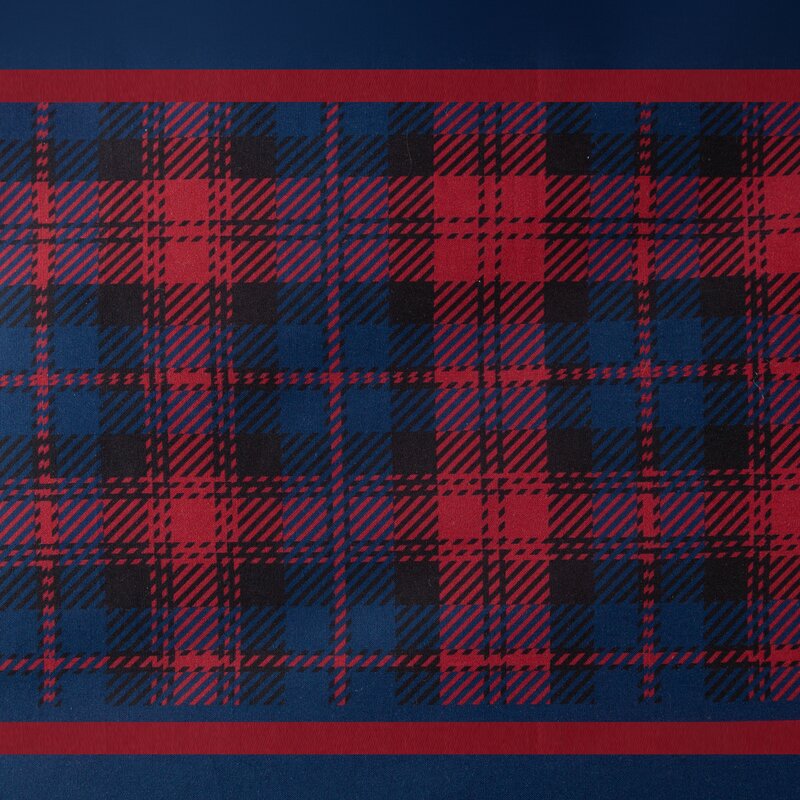KOMPLET POŚCIELI ŚWIATECZNEJ PETER02 160 X 200 CM CIEMNONIEBIESKI