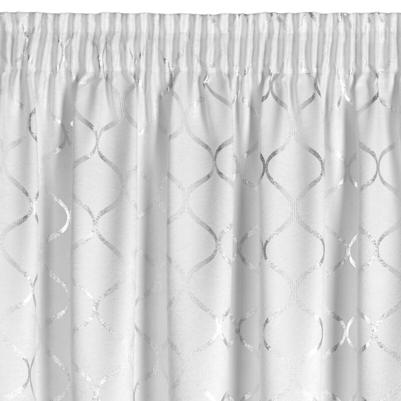 Zasłona gotowa Mili biały 140 x 270 cm – zaciemnia pomieszczenie
