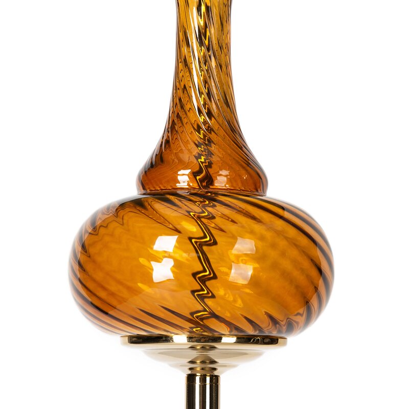 Lampa stojąca Liliana czarna O 46 x 163 cm – stworzy przytulny nastrój