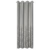 Zasłona gotowa srebrna 140 x 250 cm – zaciemniająca welwet