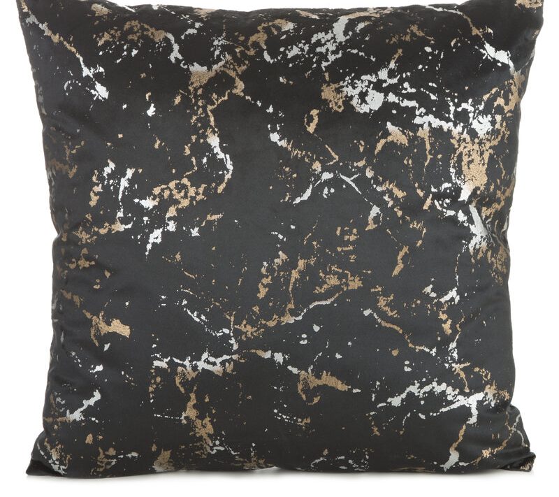 Poszewka Dori czarna 45 x 45 cm – doda blasku wnętrzu