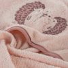 Ręcznik dla dziecka Baby68 różowy 100 x 100 cm – miękki i delikatny