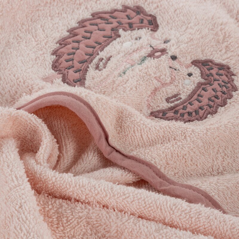 Ręcznik dla dziecka Baby68 różowy 100 x 100 cm – miękki i delikatny