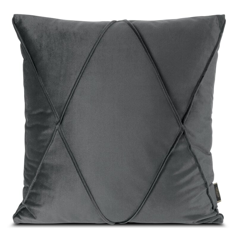 Poszewka velvet Nala stalowa 45 x 45 cm – doda blasku wnętrzu
