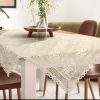 Obrus nici Olivia biały 85 x 85 cm – subtelna dekoracja stołu