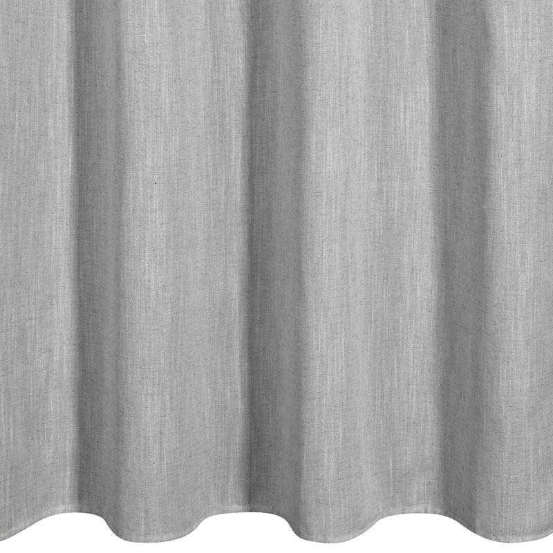 Zasłona gotowa srebrna 140 x 250 cm – zaciemniająca i stylowa