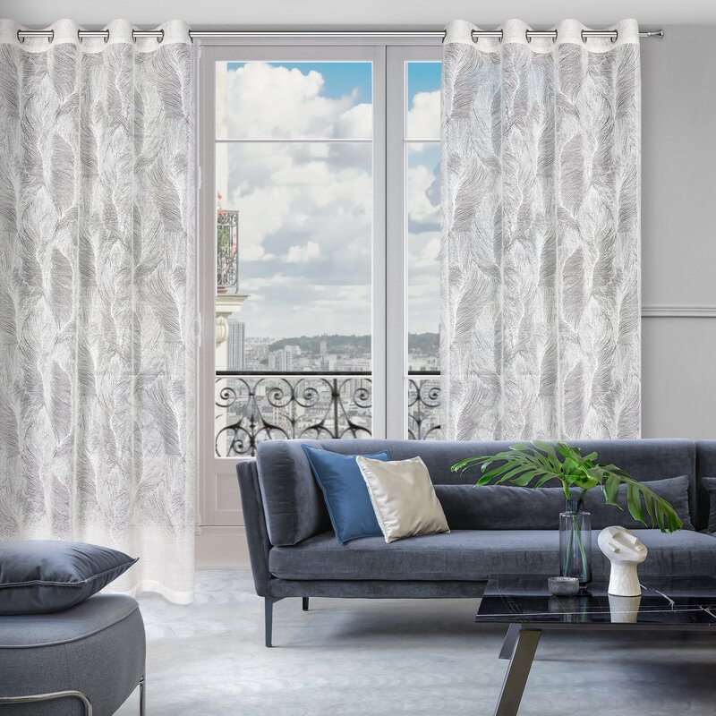 Zasłona gotowa Linnea biała 140 X 250 CM – lekka i elegancka